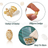 Kissitty 105Pcs 12 Styles Brass Hollow Beads KK-KS0001-27-5