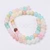 Natural Colorful Green Jade Beads Strands X-G-G757-01-12mm-1