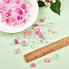 150 Pieces Random Rose Acrylic Beads Bear Pastel Spacer Beads Butterfly Loose Beads for Jewelry Keychain Phone Lanyard Making JX543G-2