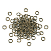 Kissitty Open Jump Rings Brass Jump Rings KK-KS0001-06-1