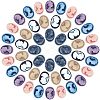 Resin Cameo Lady Head Cabochons CRES-CA0001-02-2