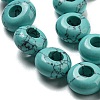 Synthetic Turquoise Beads Strands G-P536-A16-01-4