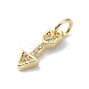 Brass Micro Pave Claer Cubic Zirconia Charms KK-H475-48G-2