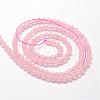 Natural Rose Quartz Beads Strands G-N0195-04-3mm-2