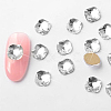 Flat Back Glass Rhinestone Cabochons MRMJ-T009-049K-1