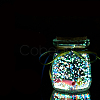 Luminous Glass Wishing Bottle with Random Color Ribbon LUMI-PW0004-067A-1