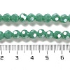 Electroplate Opaque Glass Beads Strands EGLA-A035-P6mm-A13-4