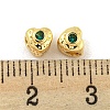 Brass Micro Pave Clear Cubic Zirconia Beads KK-G490-17G-01-3