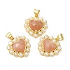 Natural Sunstone Pendants G-E599-05G-A02-1