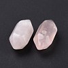 Natural Rose Quartz Double Terminal Pointed Pendants G-C007-02A-12-4