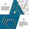 HOBBIESAY 60Pcs 4 Style Brass Beads Frames KK-HY0001-37-4