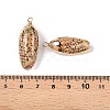 Natural Sea Shell Pendants SSHEL-N038-30B-3