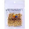 Golden 6x4m Brass Spacer Beads Flat Round Jewelery Findings KK-PH0004-16G-3