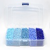 1 Box Blue 6/0 Glass Seed Beads SEED-X0024-B-1