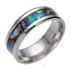 201 Stainless Steel Wide Band Finger Rings RJEW-T005-7-07-1