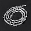 Clear Glass Bicone Beads Strands X-GLAA-S026-3mm-07-3