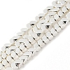 Electroplated Synthetic Non-Magnetic Hematite Beads Strands G-U003-08-1