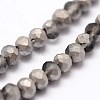 Half Rainbow Plated Faceted Rondelle Glass Bead Strands X-EGLA-L007-A11-4mm-3