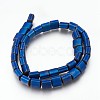 Electroplated Non-magnetic Synthetic Hematite Beads Strands G-P392-U01-1