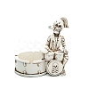 Halloween Resin Punk Skeleton Rock Drummer Ashtray Figurines PW-WG43279-01-1