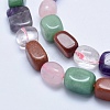 Natural & Synthetic Mixed Gemstone Beads Strands G-E446-23-3