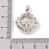 925 Sterling Silver Peg Bail Pendants STER-B003-05P-3