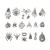 Halloween Theme Tibetan Style Alloy Pendants HAWE-PW0001-089-3