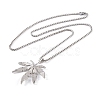 304 Stainless Steel Box Chain Necklaces NJEW-P304-01A-2