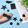 Gorgecraft 20pcs 10 style Star/Flower/Heart Iron on Cloth Patches PATC-GF0001-30-3