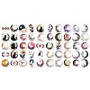 50Pcs PVC Self Adhesive Moon Cartoon Stickers X-STIC-B001-01-3