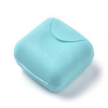 Portable Plastic Soap Container with Cover AJEW-WH0104-13B-1