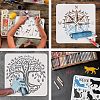 Large Plastic Reusable Drawing Painting Stencils Templates DIY-WH0172-706-4