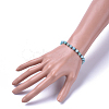 Natural Hemimorphite Stretch Bracelets BJEW-JB04493-02-3