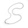 Non-Tarnish 304 Stainless Steel Snake Chains Necklaces X-NJEW-O058-29P-2