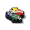 Autism Theme Silicone Focal  Beads SIL-G011-10B-2