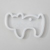 Halloween DIY Cat Shape Pendant Silhouette Silicone Molds DIY-P006-46-1