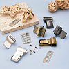 Givenny-EU 8 Sets 4 Colors Zinc Alloy Bag Twist Lock Clasps FIND-GN0001-12-4