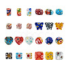 Kissitty 120Pcs 8 Style Handmade Millefiori Lampwork Beads Strands LAMP-KS0001-02-3