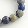 Round Natural Blue Aventurine Beads Strands G-R254-8mm-1