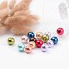 Mixed Glass Pearl Round Beads X-HYC005-3