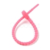 Heart Shape Silicone Cable Zip Ties AJEW-C034-02-4