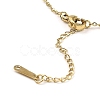 Tiger Head Light Gold Brass Micro Pave Cubic Zirconia Pendant Necklaces NJEW-E105-18KCG-01-3