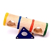 Wooden Hamster Seesaw AJEW-WH0162-56-1