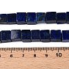 Natural Lapis Lazuli Dyed Beads Strands G-T139-8x8-44-5