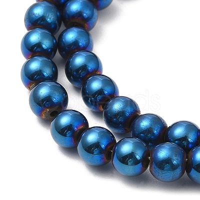 Electroplate Synthetic Non-magnetic Hematite Beads Strands G-E602-04B-1