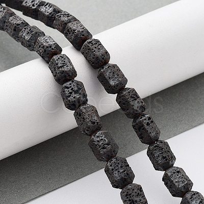 Natural Lava Rock Beads Strands G-H303-C07-1