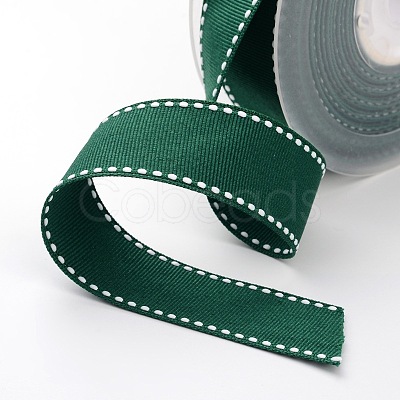 Grosgrain Polyester Ribbons for Gift Packings SRIB-I001-025-587W-1