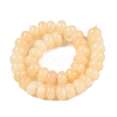 Natural Yellow Jade Beads Strands G-T138-74B-1