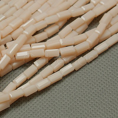 Opaque Glass Beads Strands EGLA-E008-3x6mm-07-1