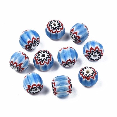 Handmade Millefiori Lampwork Beads LAMP-S197-006-1